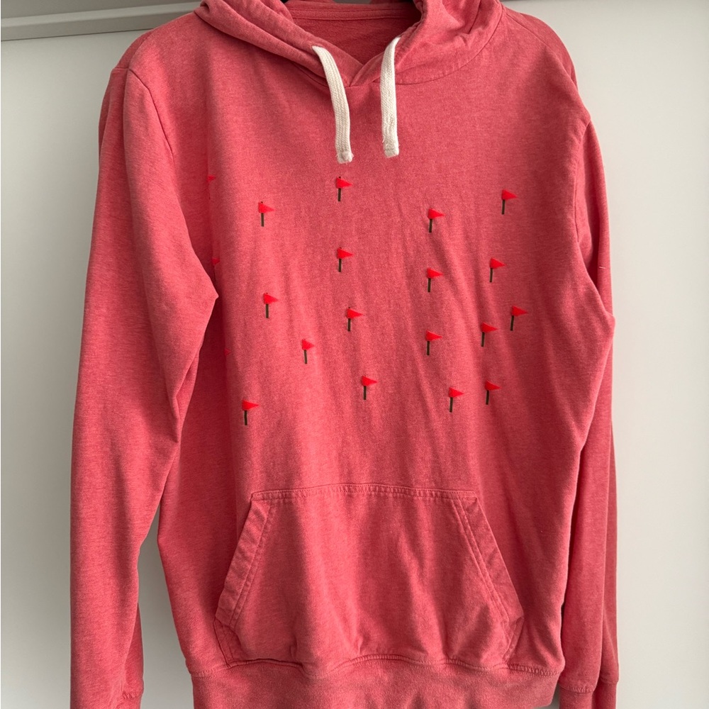 Casual Red Graphic Hoodie for Men